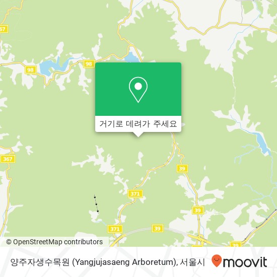 양주자생수목원 (Yangjujasaeng Arboretum) 지도