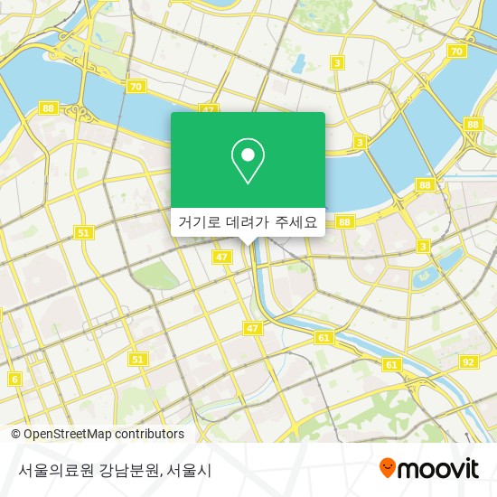 서울의료원 강남분원 지도