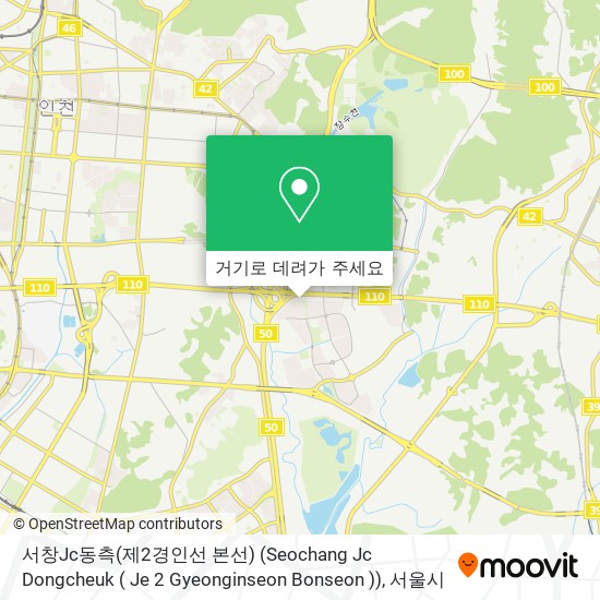 서창Jc동측(제2경인선 본선) (Seochang Jc Dongcheuk ( Je 2 Gyeonginseon  Bonseon )) 지도
