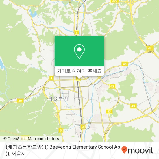 (배영초등학교앞) (( Baeyeong Elementary School Ap )) 지도