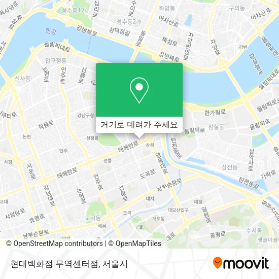 현대백화점 무역센터점 지도