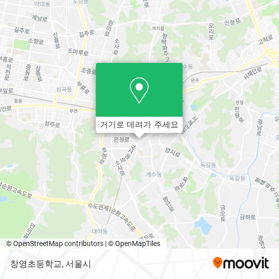 창영초등학교 지도