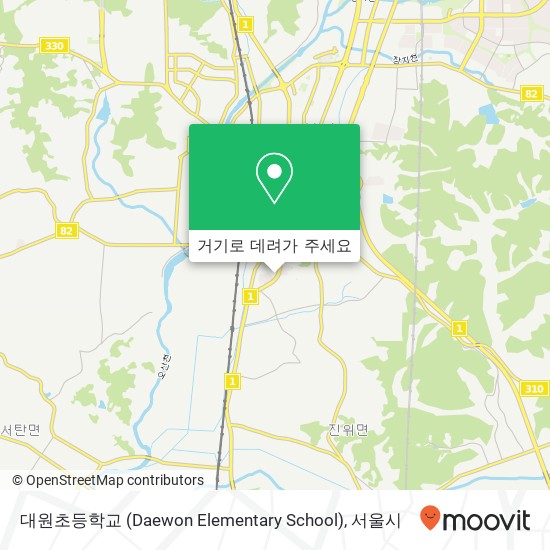 대원초등학교 (Daewon Elementary School) 지도