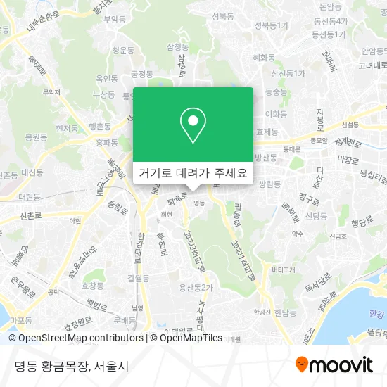 명동 황금목장 지도