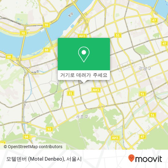 모텔덴버 (Motel Denbeo) 지도