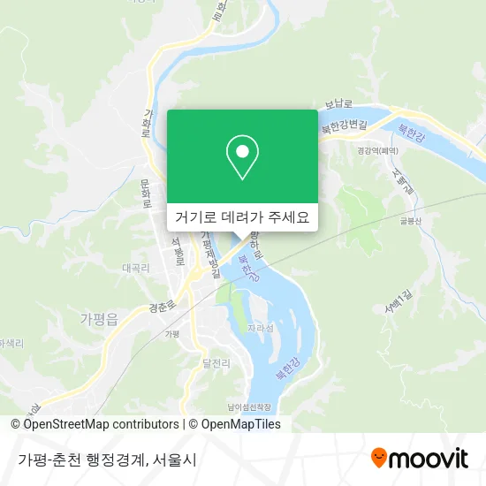 가평-춘천 행정경계 지도