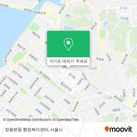 정왕본동 행정복지센터 지도
