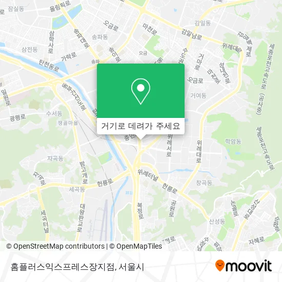 홈플러스익스프레스장지점 지도