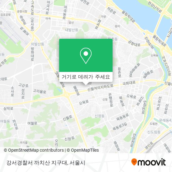 강서경찰서 까치산 지구대 지도