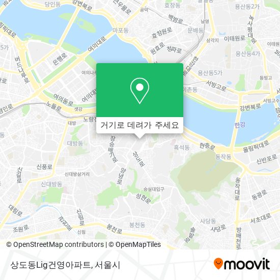 상도동Lig건영아파트 지도