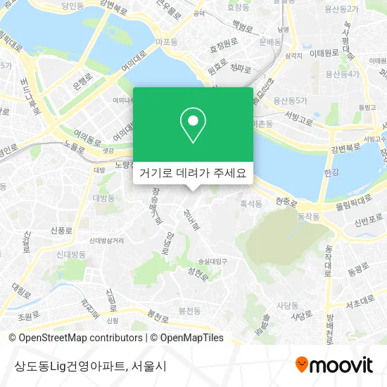 상도동Lig건영아파트 지도