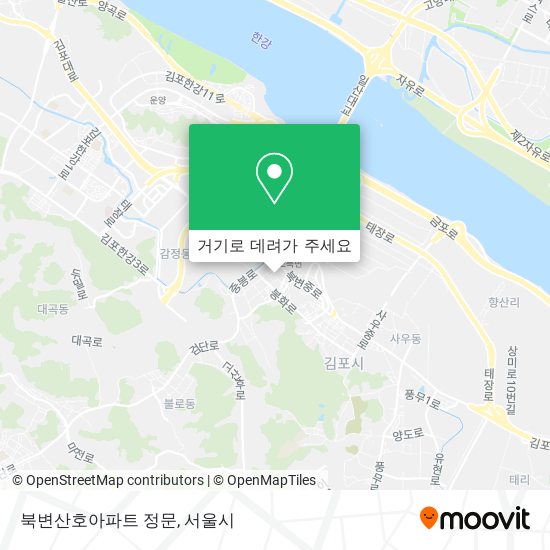 북변산호아파트 정문 지도