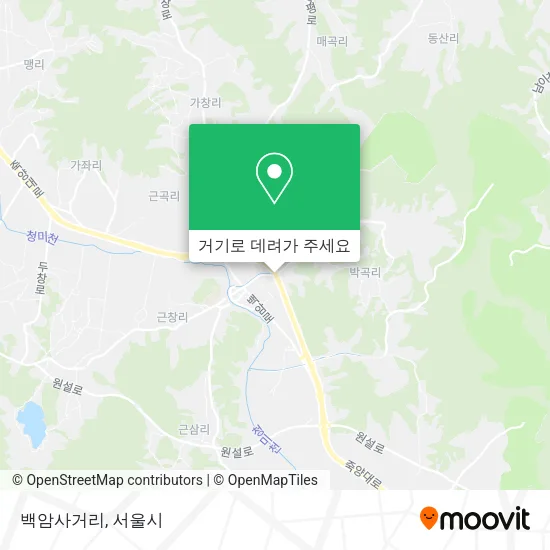 백암사거리 지도