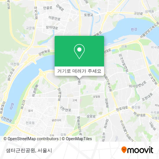 샘터근린공원 지도