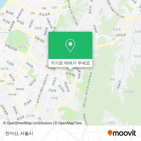 천마산 지도