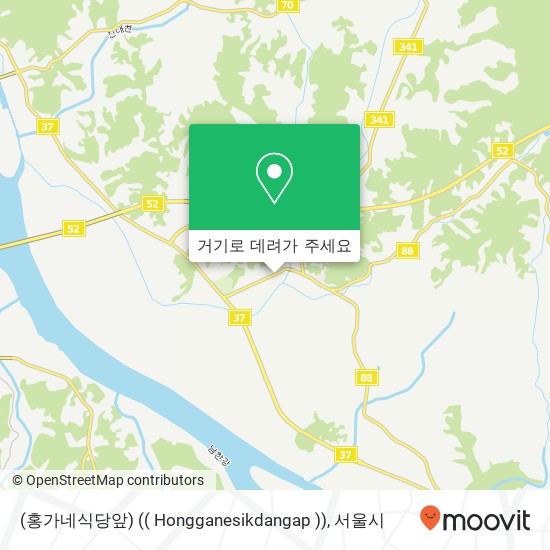 (홍가네식당앞) (( Hongganesikdangap )) 지도