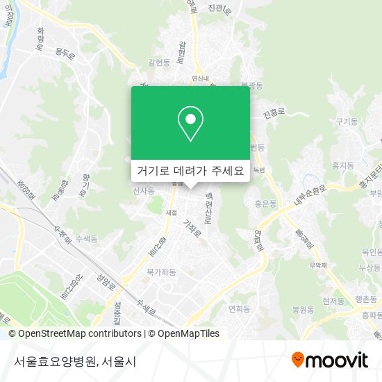 서울효요양병원 지도