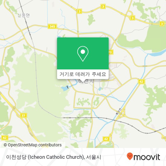 이천성당 (Icheon Catholic Church) 지도