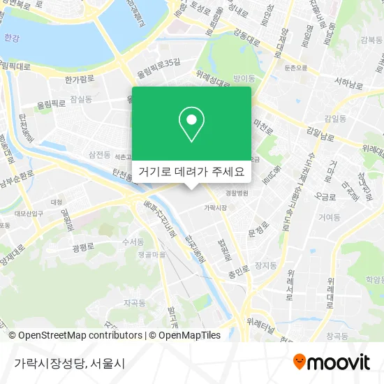 가락시장성당 지도