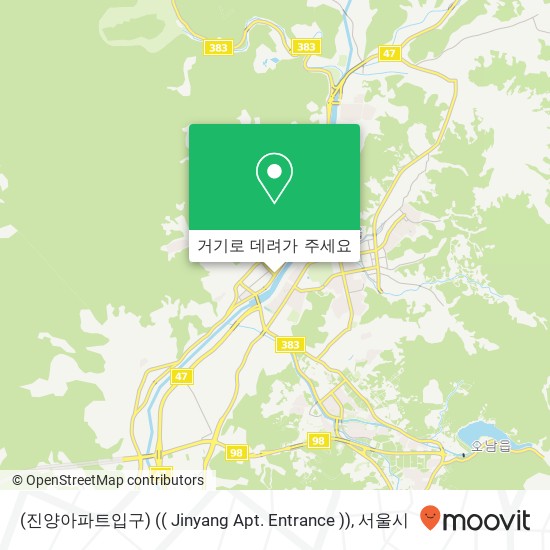 (진양아파트입구) (( Jinyang Apt. Entrance )) 지도