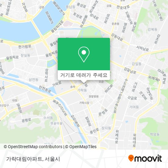 가락대림아파트 지도