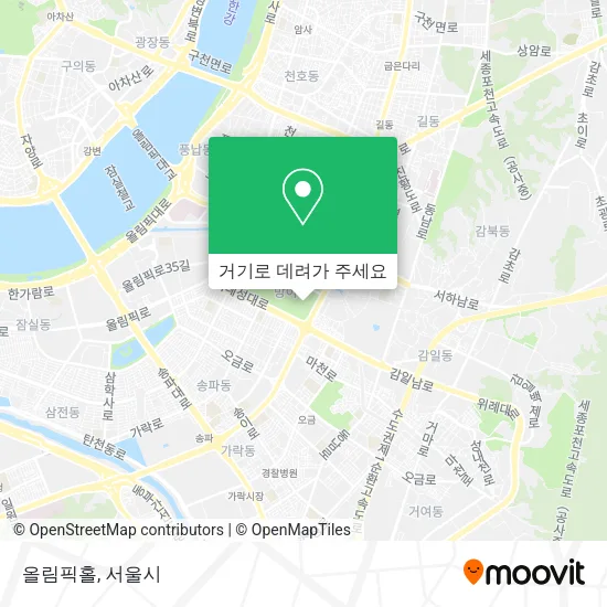 올림픽홀 지도