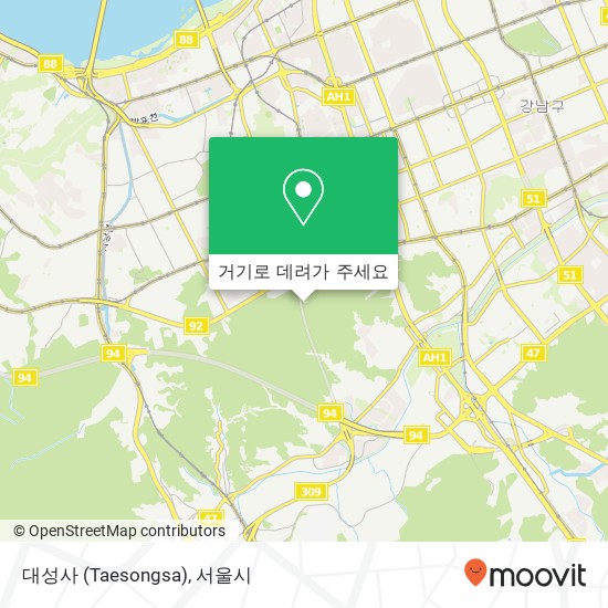 대성사 (Taesongsa) 지도