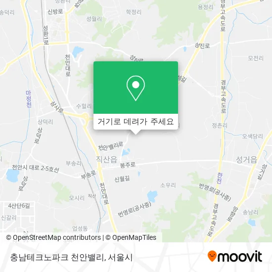 충남테크노파크 천안밸리 지도