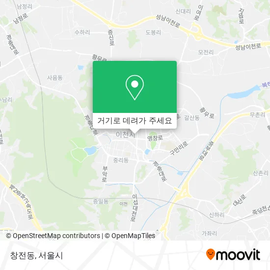 창전동 지도