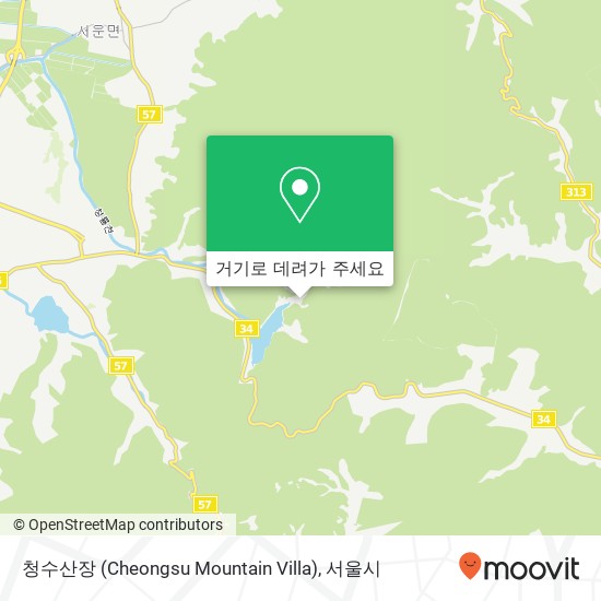 청수산장 (Cheongsu Mountain Villa) 지도