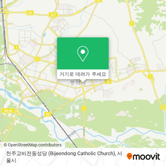 천주교비전동성당 (Bijeondong Catholic Church) 지도