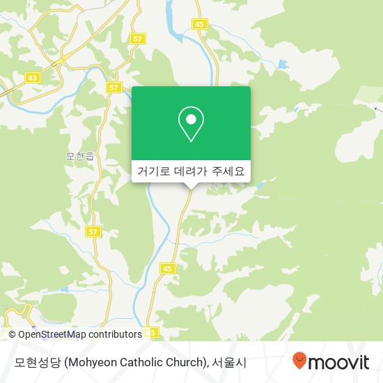 모현성당 (Mohyeon Catholic Church) 지도
