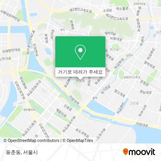 동춘동 지도