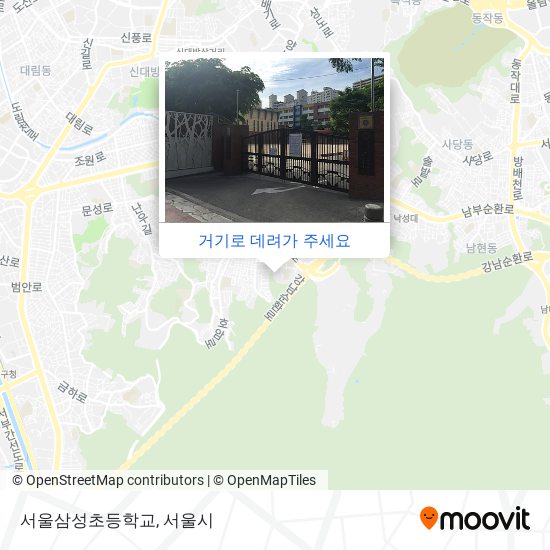 서울삼성초등학교 지도