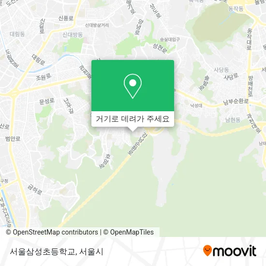 서울삼성초등학교 지도