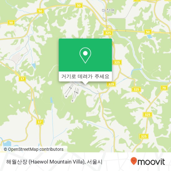 해월산장 (Haewol Mountain Villa) 지도