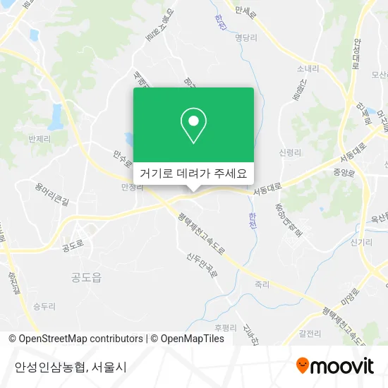 안성인삼농협 지도