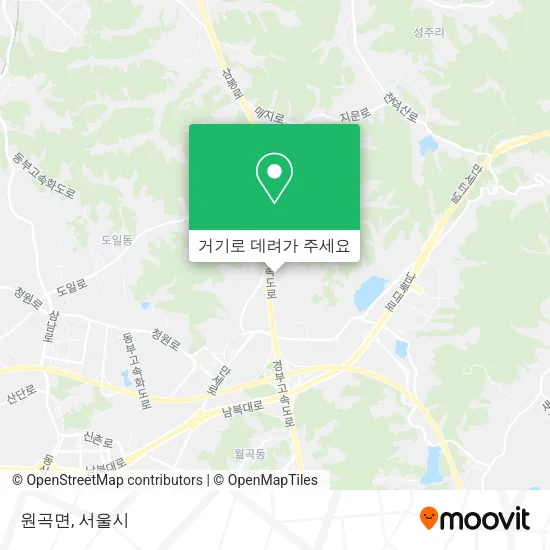 원곡면 지도