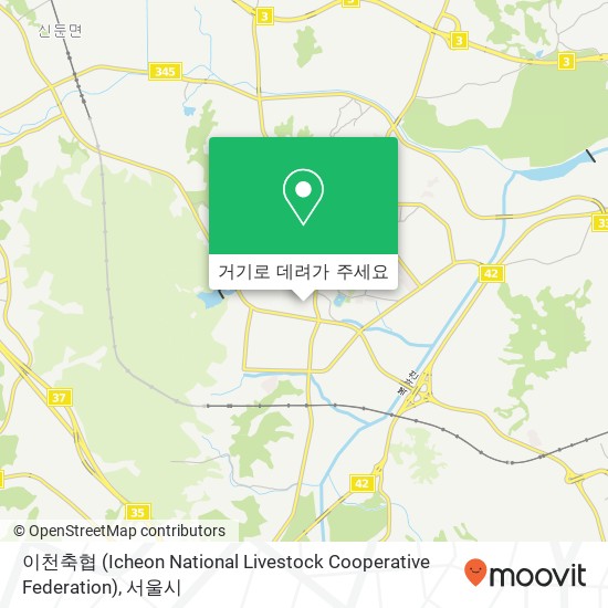 이천축협 (Icheon National Livestock Cooperative Federation) 지도
