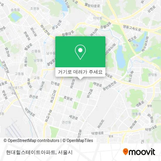 현대힐스테이트아파트 지도