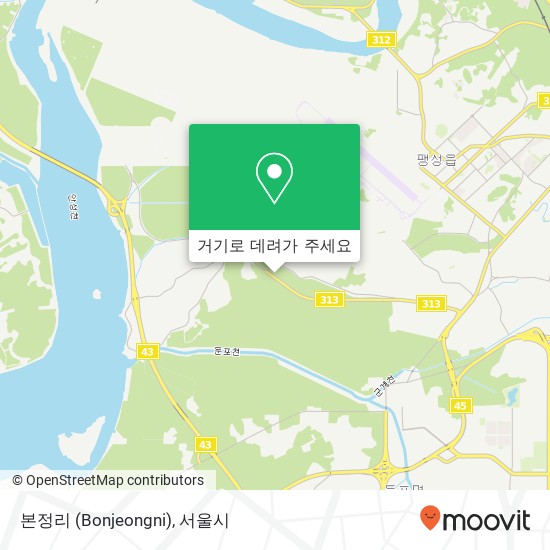 본정리 (Bonjeongni) 지도