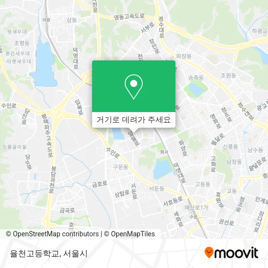 율천고등학교 지도