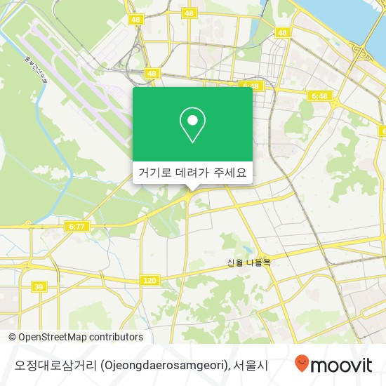 오정대로삼거리 (Ojeongdaerosamgeori) 지도