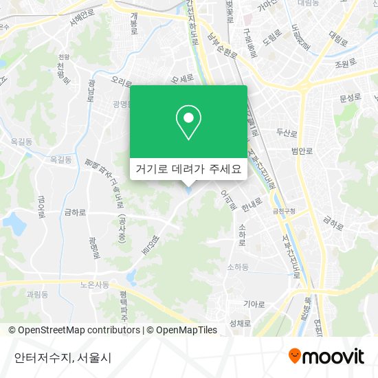 안터저수지 지도