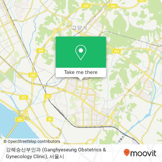 강혜승산부인과 (Ganghyeseung Obstetrics & Gynecology Clinic) 지도