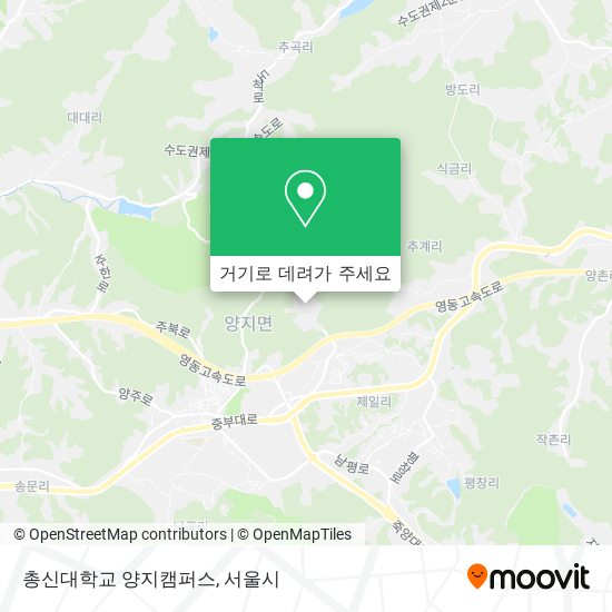 총신대학교 양지캠퍼스 지도