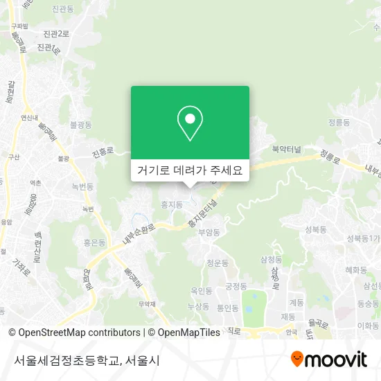 서울세검정초등학교 지도