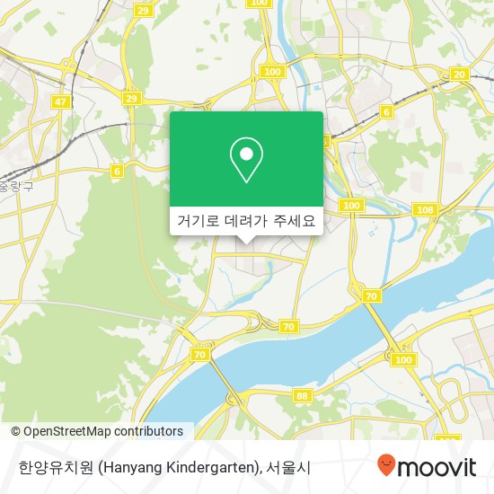 한양유치원 (Hanyang Kindergarten) 지도