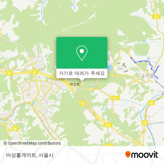마성톨게이트 (Maseong Tollgate) 지도