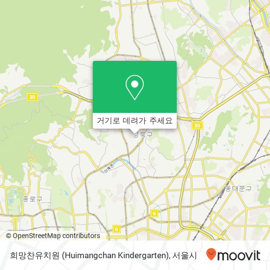 희망찬유치원 (Huimangchan Kindergarten) 지도